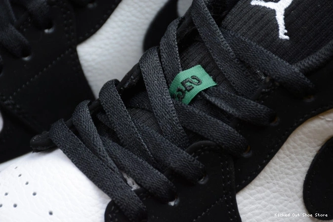 Kick Theory Air Jordan Low 1 Black Mystic 553558-113 White Green 0811